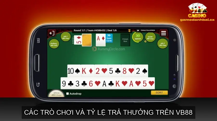 Sự đa dạng của trò chơi trên VB88